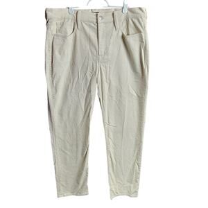 J. Crew Women's Cream Corduroy Straight Leg Pants Size 33" x 27" Stretch NEW